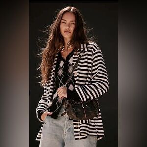 New with tags FREE PEOPLE 
Lora Cardi - Nautical Combo size XS